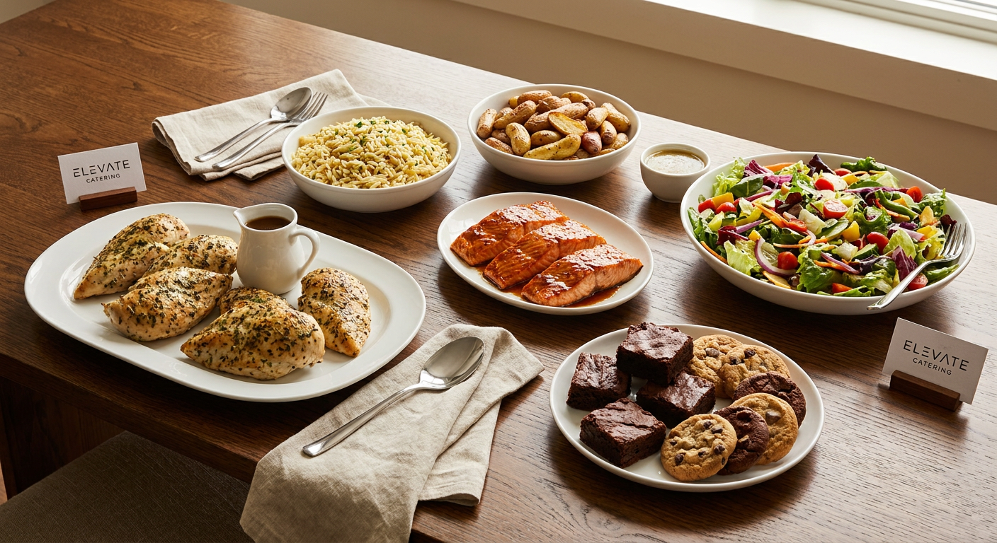 Modern American cuisine collection - chef-prepared dishes for Dallas corporate catering